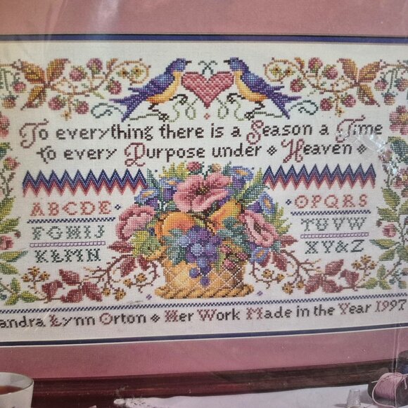Bucilla -To Everything a Season Sampler-counted cross stitch embroidery kit-new - Picture 1 of 4